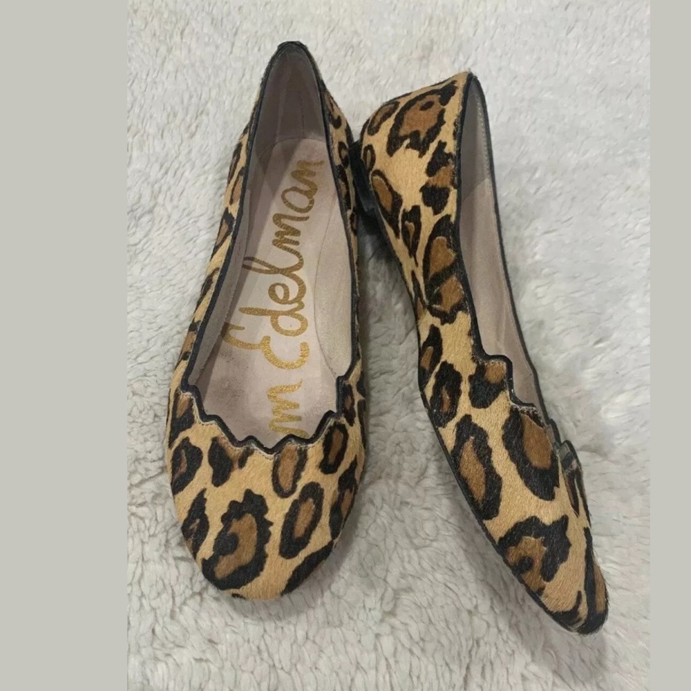 Sam Edelman Alaine Animal Print Wide Flats